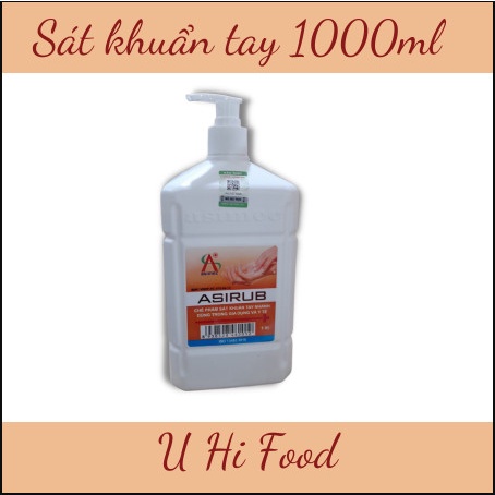 (Mã SRMA8311 giảm 50% cho đơn 0Đ)(Chính Hãng) Nước Rửa Tay khô ASIRUB Chai 500ml & 1000ml. 100% hàng công ty