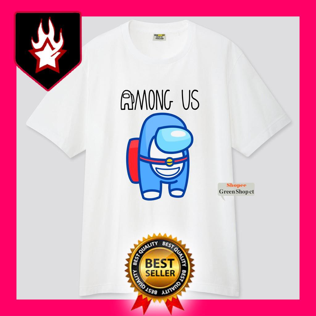 ( HOT) Áo Thun Among Us Doremon Vải Thun Cotton 4 Chiều S124 - độc đẹp giá rẻ nhất