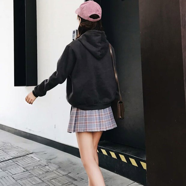 Chân váy caro xếp ly lưng cao thời trang cho nữ | BigBuy360 - bigbuy360.vn