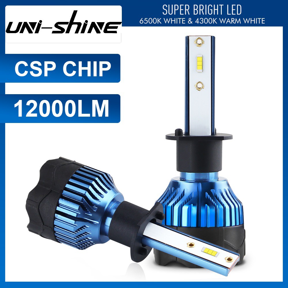 UNI-SHINE Đèn pha LED H11 đi-ốt 2021 H1 H4 H7 H8 HB3 HB4 cho xe máy/ô tô