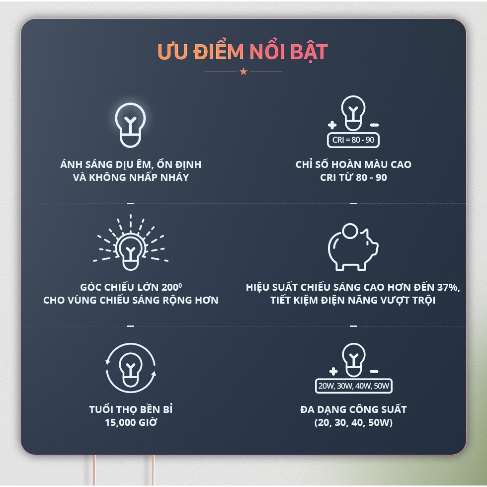 Đèn LED Bulb Trụ Trắng PANASONIC Lotus Series Công suất 20W ánh sáng trắng 6500K Siêu bền Siêu tiết kiệm điệ