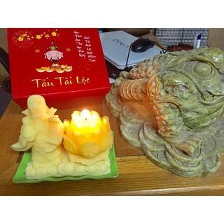 [ẢNH_THẬT]nến thơm nến thần tài nến hoa sen nến đẹp có hộp sang trọng
