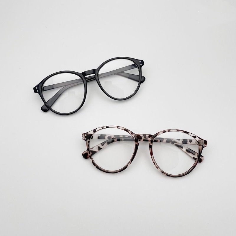 Gọng kính bầu tròn, kính gọng dẻo nam nữ không độ Jolie eyewear