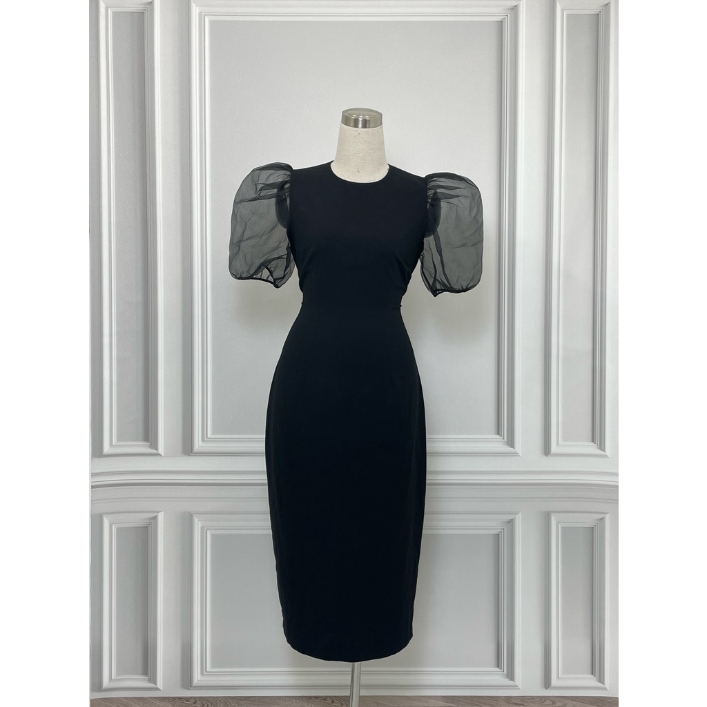 Váy ZARA hàng hiệu chính hãng thời trang nữ V115 màu đen size S secondhand thanh lý ký gửi