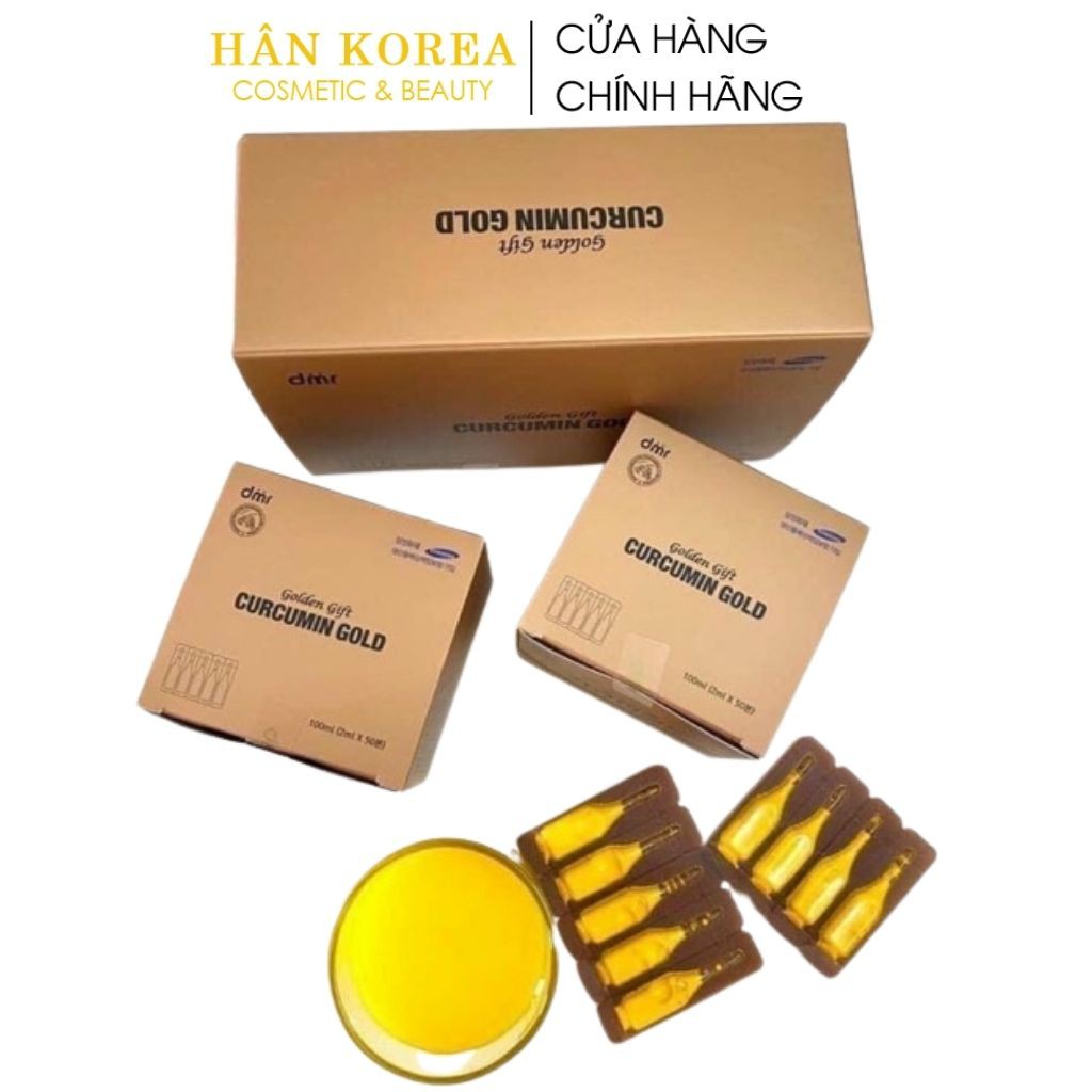 Tinh nghệ NANO CURCUMIN GOLD đẹp da, giữ dáng, chống lão hóa 100 tép HÂN KOREA
