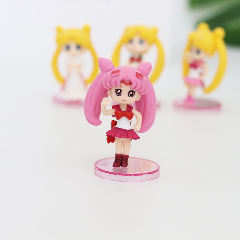 Mô hình Thủy Thủ Mặt Trăng Chibi - Sailor Moon Trang Trí Bánh Kem