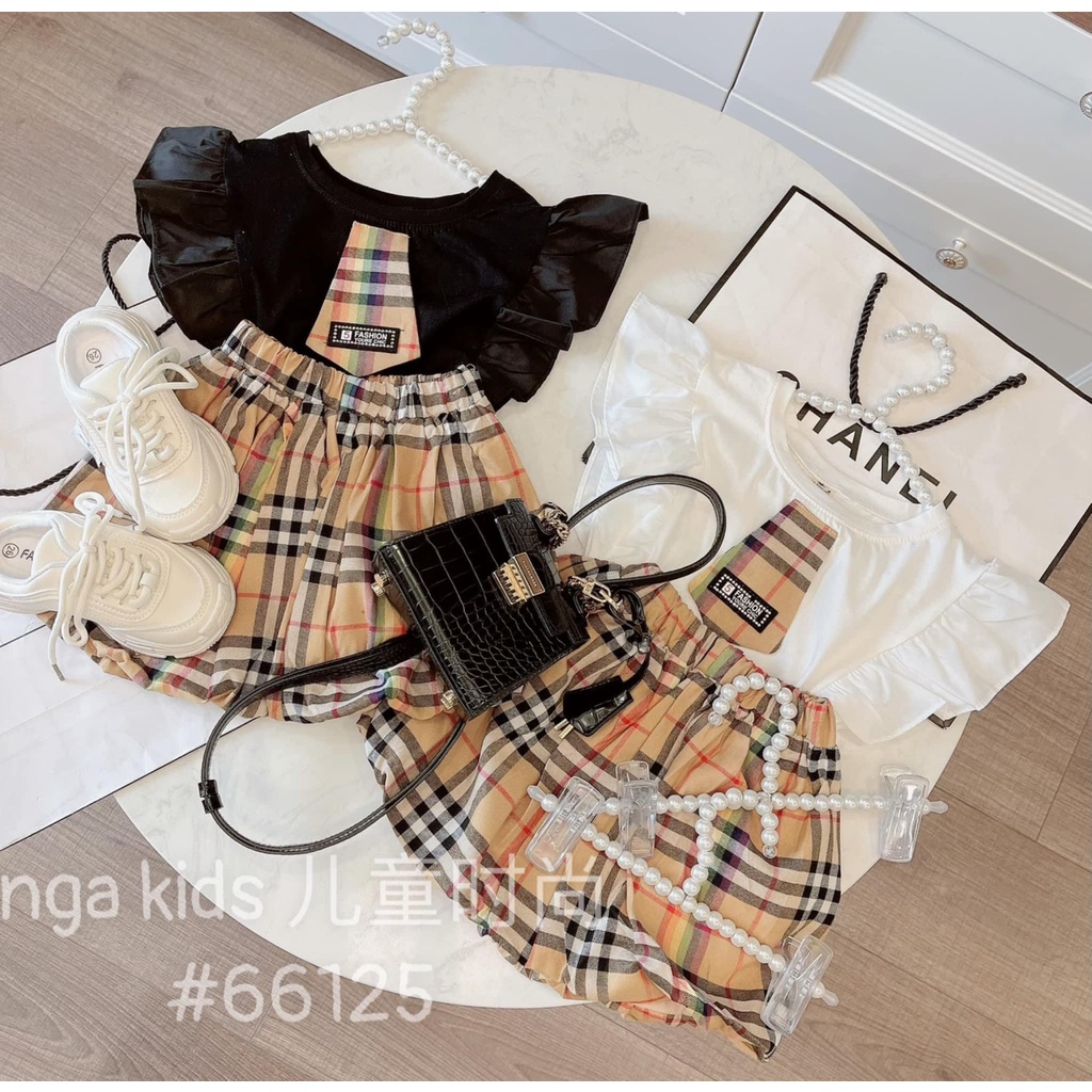 Set BBR xinh xắn cho bé gái smock dáng đẹp váy bé gái mẫu mới