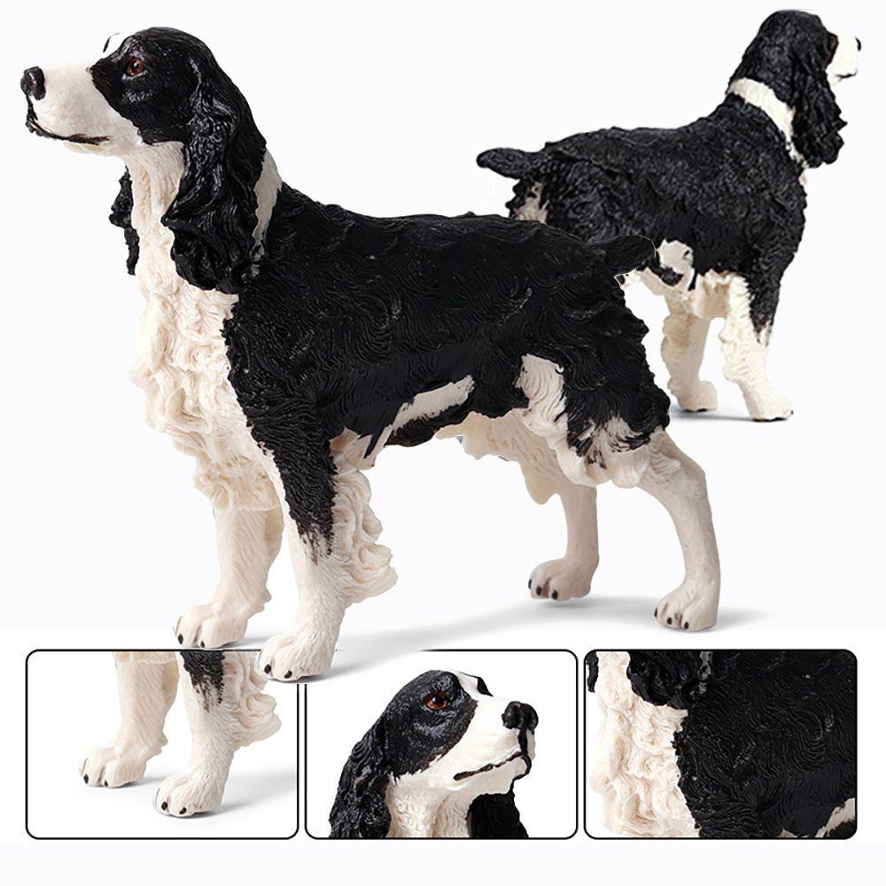 LUOL Đồ Chơi Mô Hình Chú Chó Spaniel Dùng Trang Trí Tiểu Cảnh