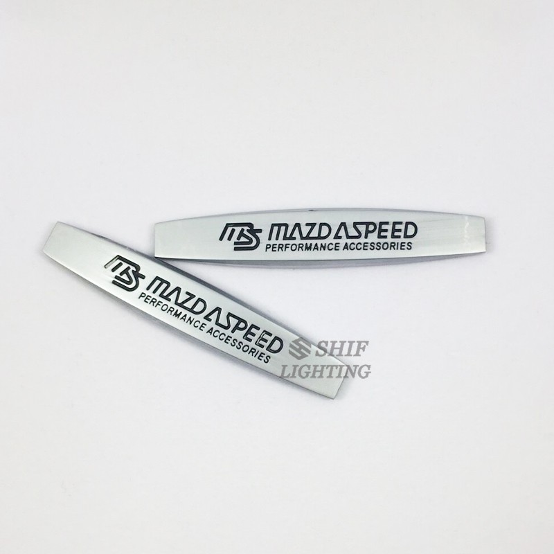 Bộ 2 logo hợp kim dán trang trí xe hơi