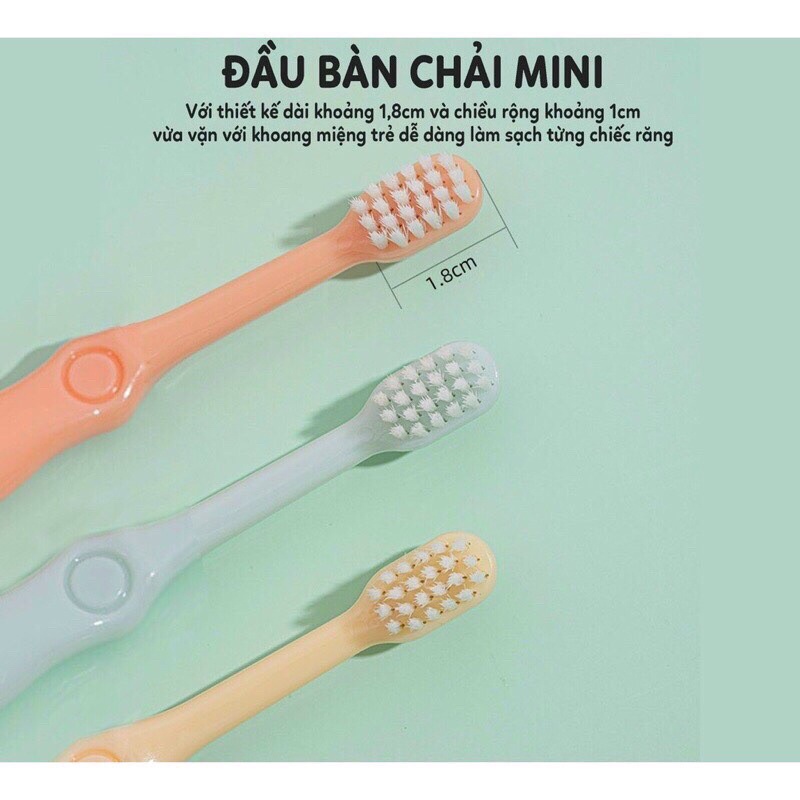 Bàn chải đánh răng siêu mềm hoạ tiết dễ thương giúp bé tự lập đánh răng vệ sinh cá nhân