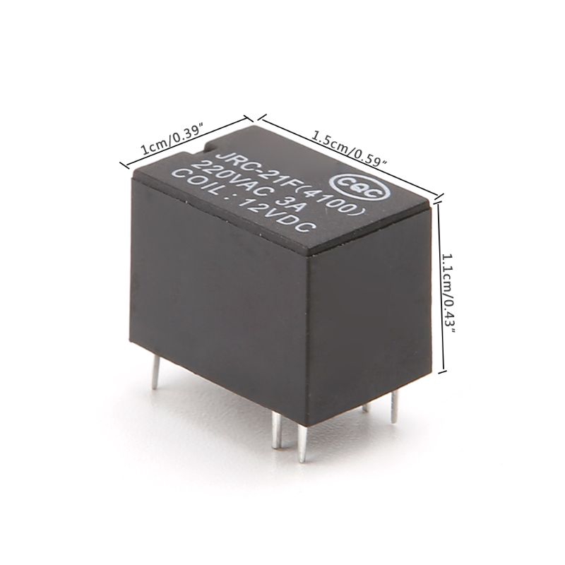 Set 10 Rơ Le Nguồn Mini Jrc-21F 4100 DC 6-pin Pcb 3V 5V 12V