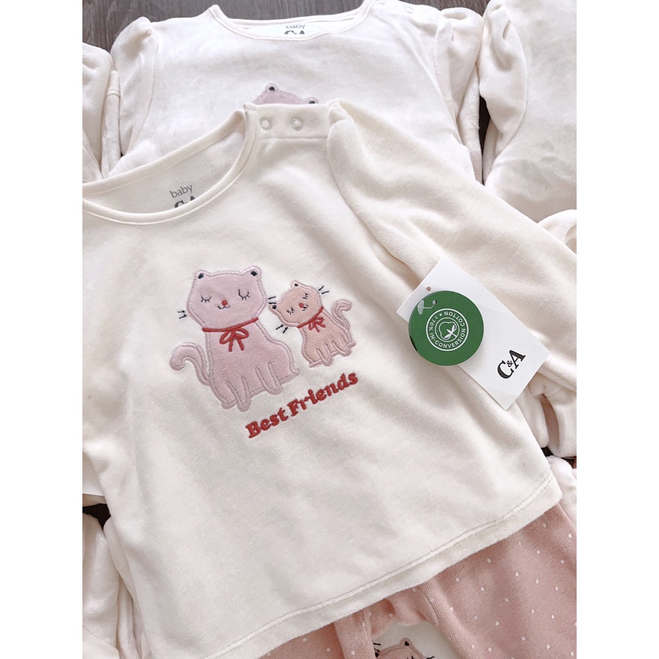 Bộ nỉ nhung C&A hình mèo