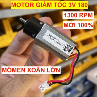 Động cơ mô tơ giảm tốc mini 180 tốc độ cao1300 vòng/phút - 3V mô men xoắn lớn - LK0087