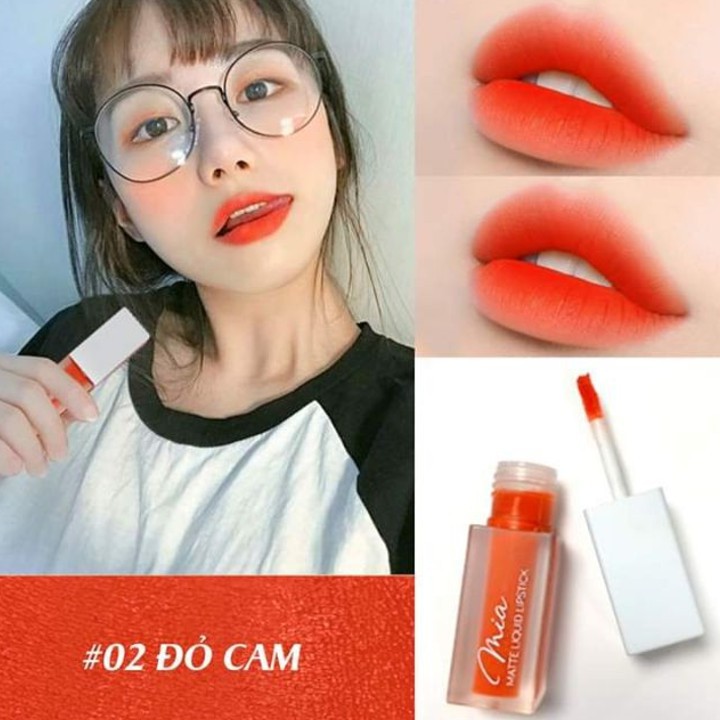 Son Kem Lì Không Chì Mia Lipstick Đỏ Cam 02 - Kèm phiếu bảo hành | BigBuy360 - bigbuy360.vn
