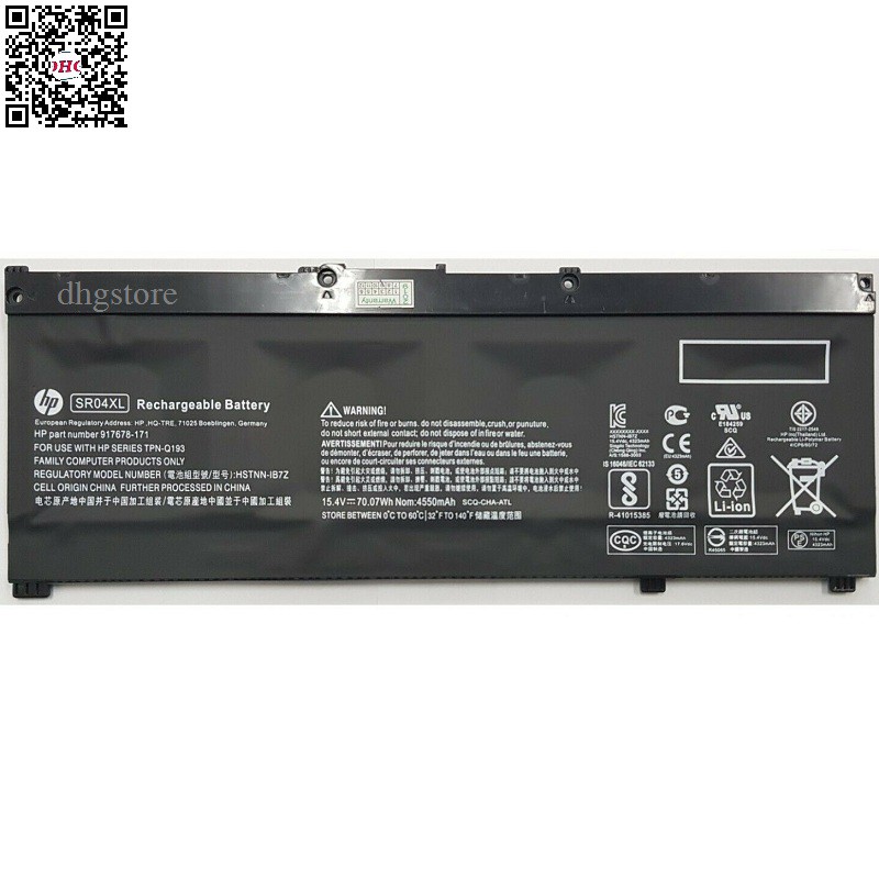 Pin laptop HP 15-CE 15-DC 15-CB HSTNN-IB7Z SR04XL