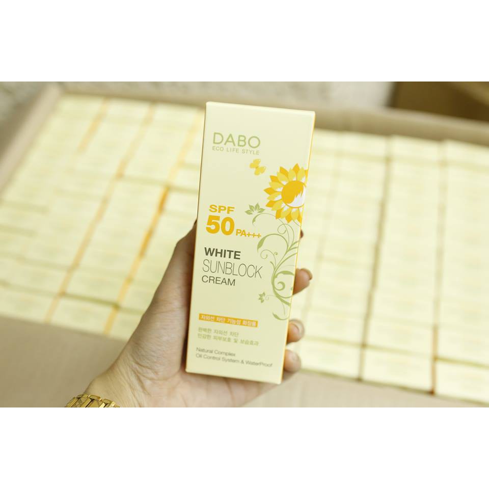 KEM CHỐNG NẮNG DABO WHITE SUNBLOCK CREAM SPF50 PA+++