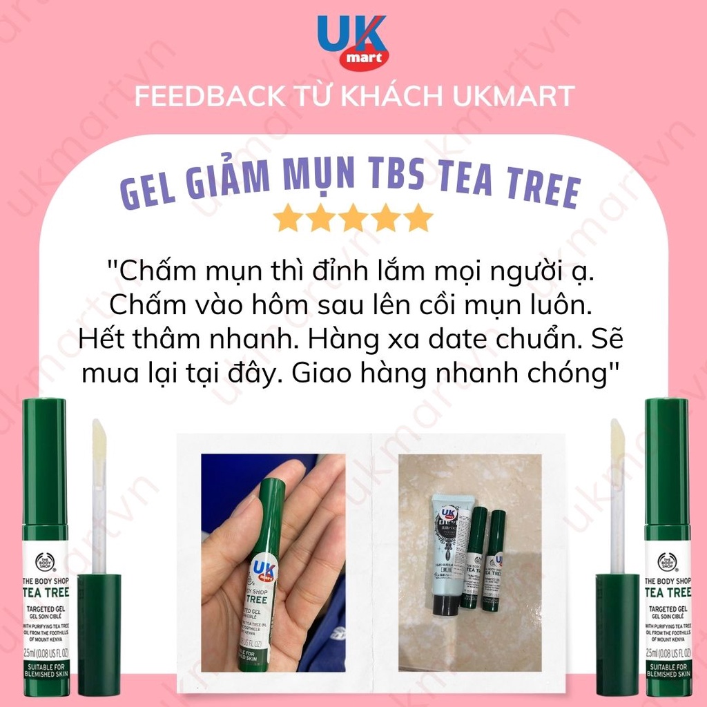 Gel Giảm Mụn Mờ Thâm Hiệu Quả Chỉ Sau 1 Tuần TBS Tea Tree Targeted Gel