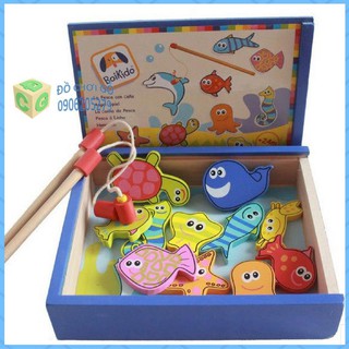 Bộ đồ chơi gỗ câu cá nam châm