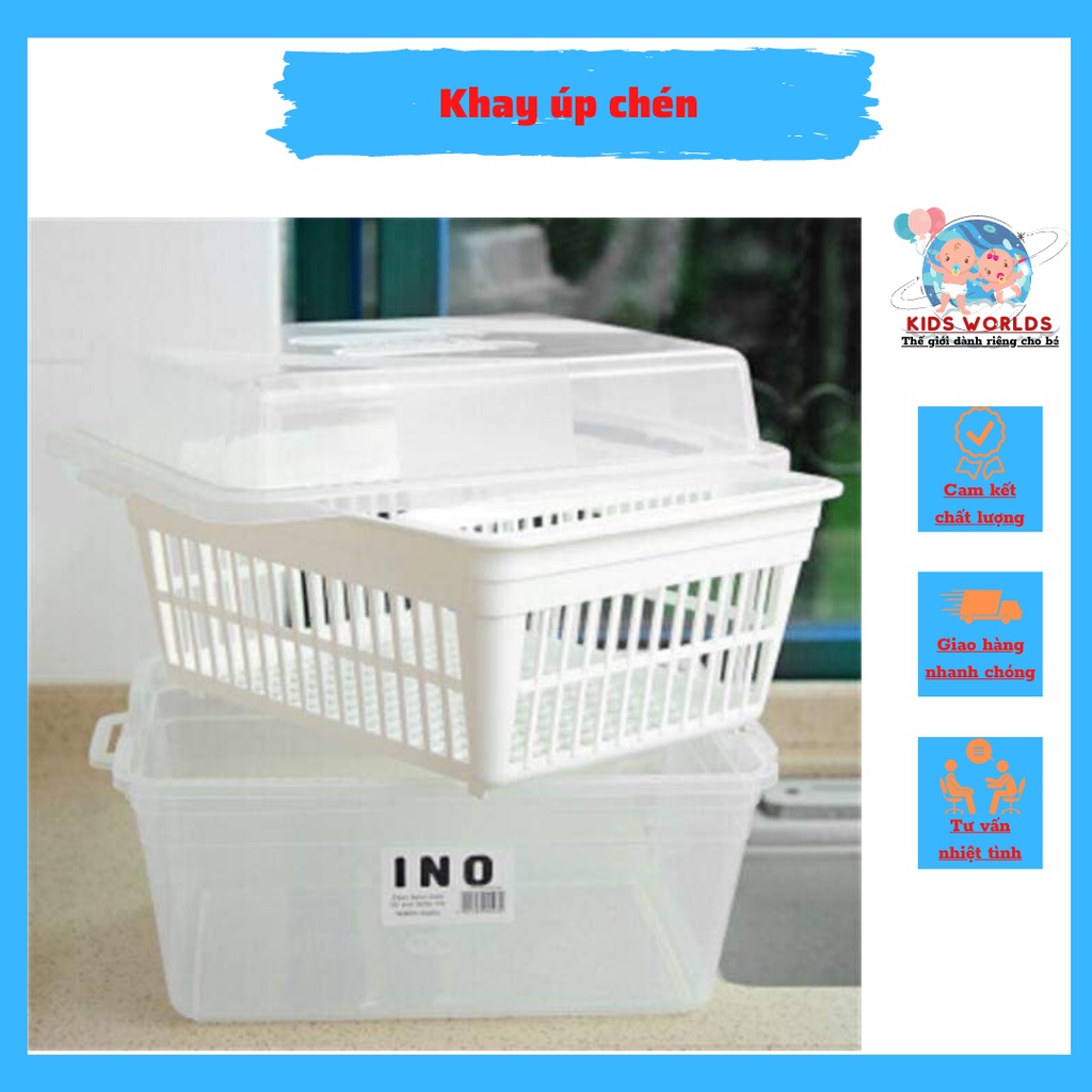 Rổ úp chén,khay đựng bát,dụng cụ ăn dặm có úp tiện lợi cho mẹ