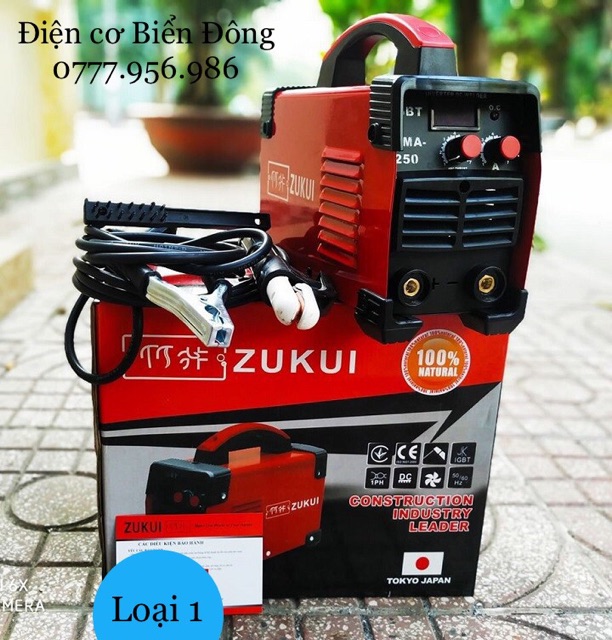 Máy Hàn điện tử 🍓 FREESHIP 🍓 Tặng Bó 20 que Máy Hàn điện tử ZUIKUI MMA 250 INVERTER tiết kiệm điện hàn sắt tôn...