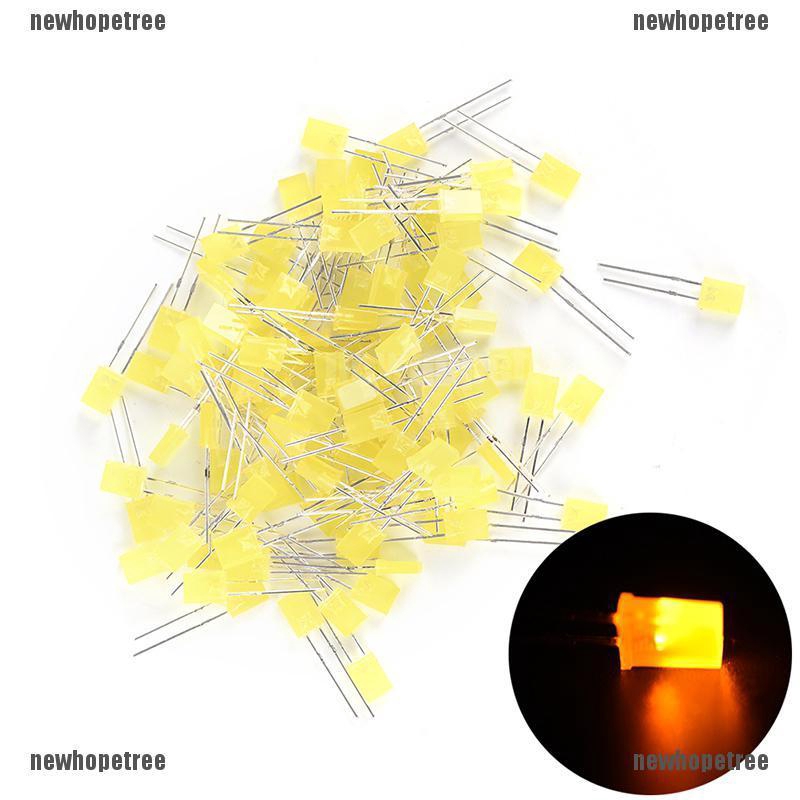 Set 100 đèn led đi ốt hình vuông chữ nhật nhiều màu chất lượng cao