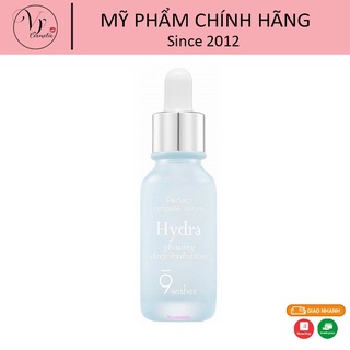 Tinh chất cấp ẩm làm sáng da 9Wishes Hydra Skin Ampule Serum