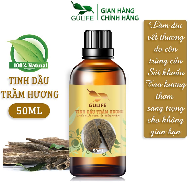 ✅ [Chính Hãng] Tinh dầu Trầm Hương GULIFE Chiết Xuất Từ Thiên Nhiên - Lưu Hương Ấn Tượng, Tăng Vượng Khí & Thư Giãn