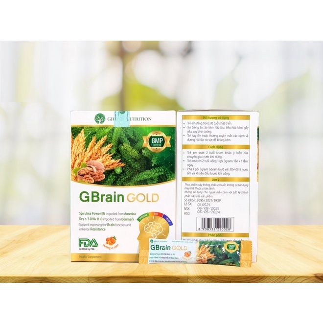 Cốm Trí Não G-Brain Gold - Hỗ Trợ Phát Triển Trí Não Cho Bé