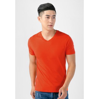 Áo thun nam cổ tim cao cấp thoát nhiệt nhật bản cam