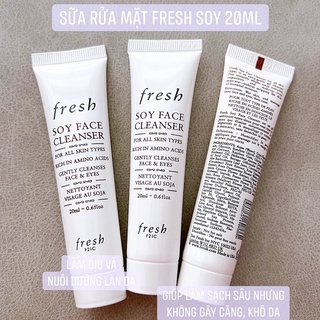 Sữa Rửa Mặt Đậu Nành Fresh Soy Face Cleanser 15-20ml