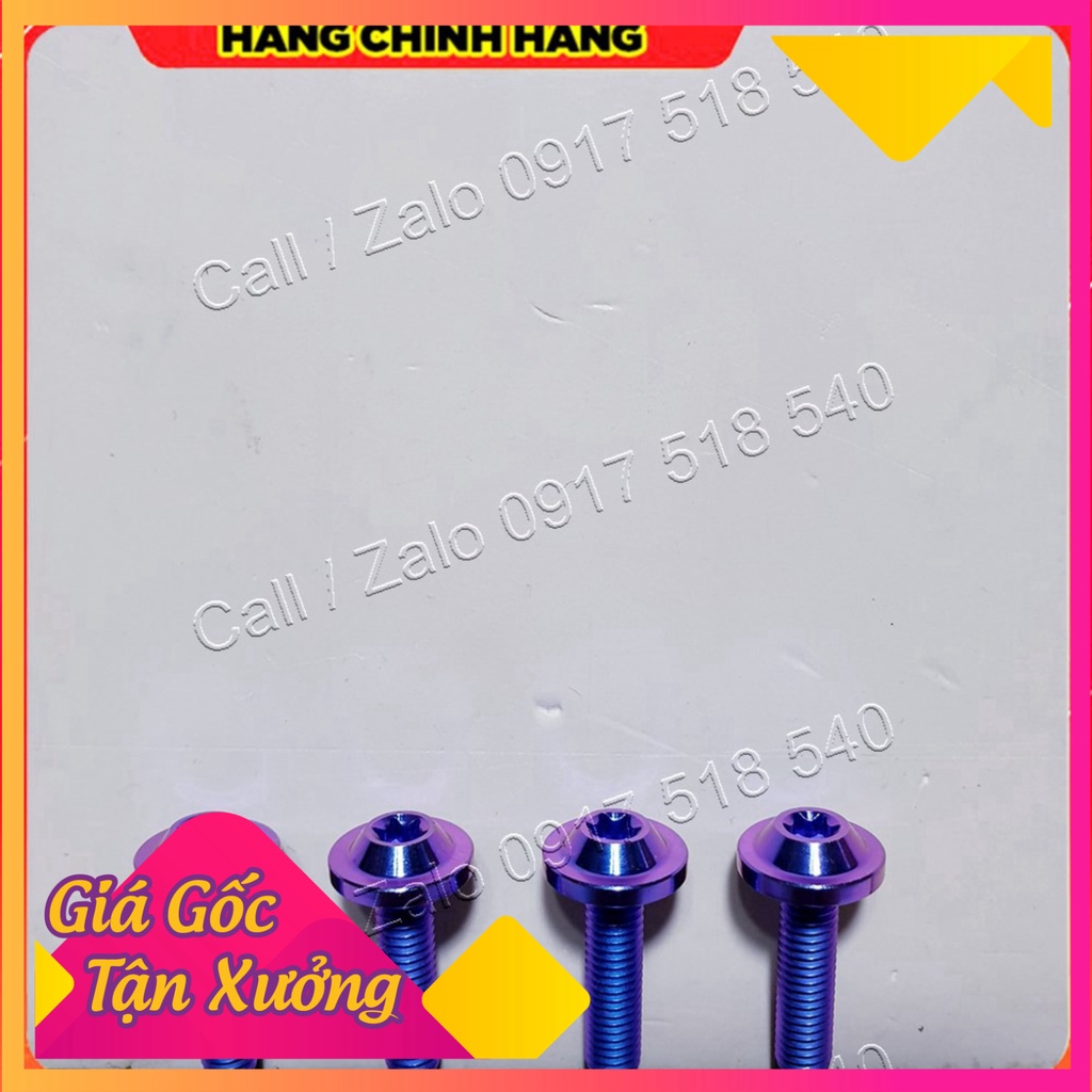 Combo 4 Con Ốc Titan GR5 Gắn Mão - Chắn Gió Winner x (Ảnh Sp thật)