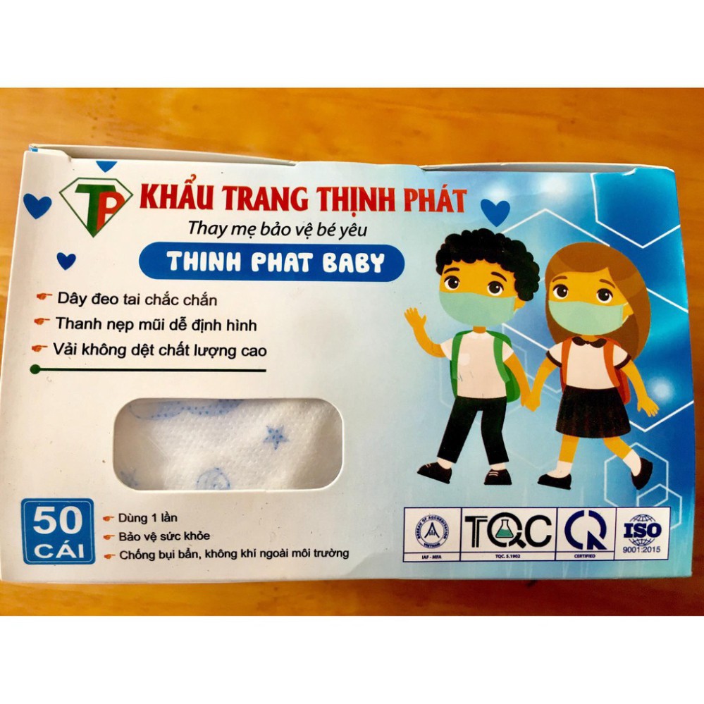 Khẩu Trang Cho Bé Hộp 50 Chiếc Khẩu Trang Trẻ Em Wickin Tổng Kho Gia Dụng