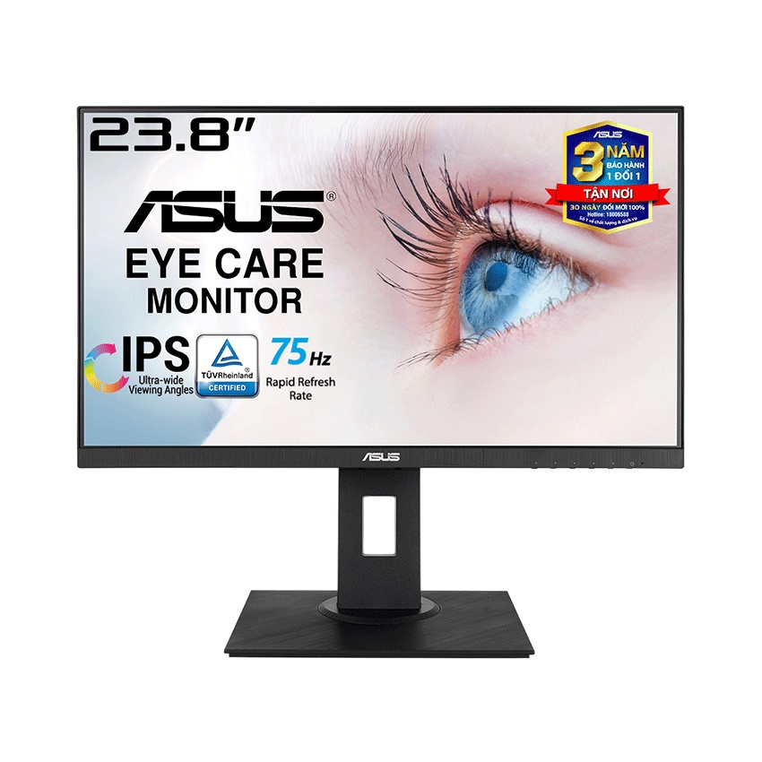 Màn hình Asus VA24DQLB (23.8inch/FHD/IPS/75Hz/250nits/HDMI+DP+DSub)