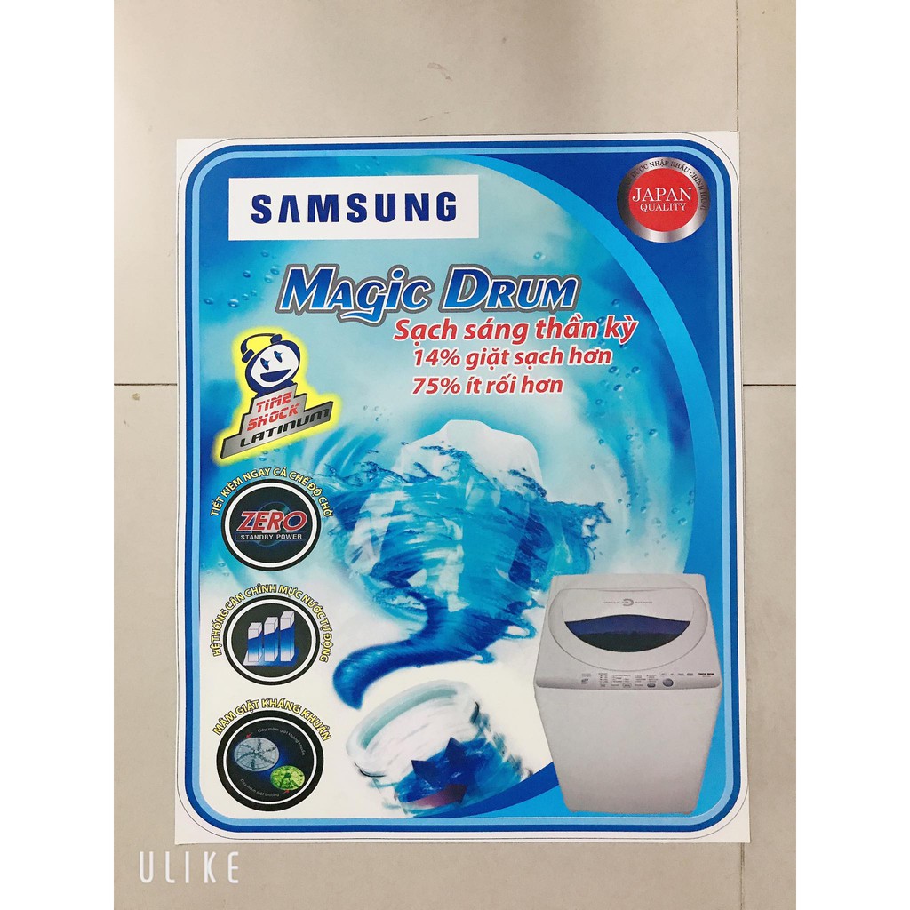 Miếng Dán Trang Trí Máy Giặt SAMSUNG (mẫu 2)