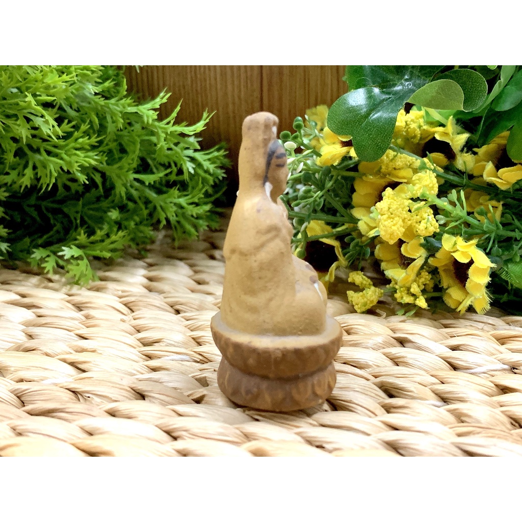 Tượng Quan Âm Mini Gốm Sứ Bát Tràng Cổ