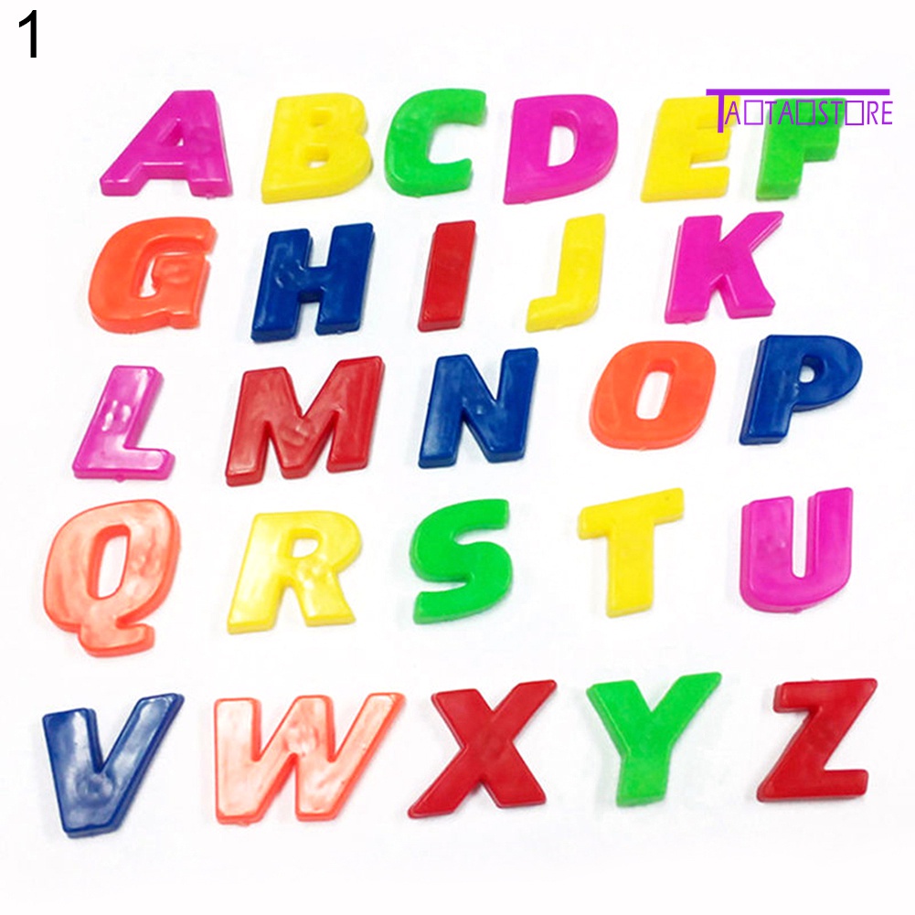 Bộ 26 Chữ Cái Alphabet Dưới / Trên Có Nam Châm Dạy Học Cho Bé