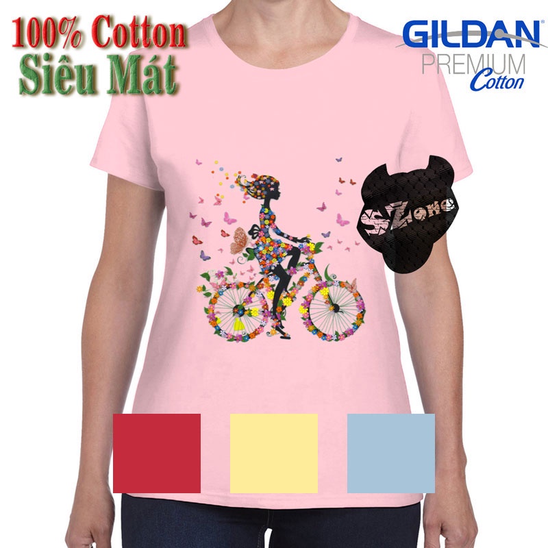 Áo Phông Nữ Cotton 100% In Hình 3D Cao Cấp Phong Cách Szone PF36F