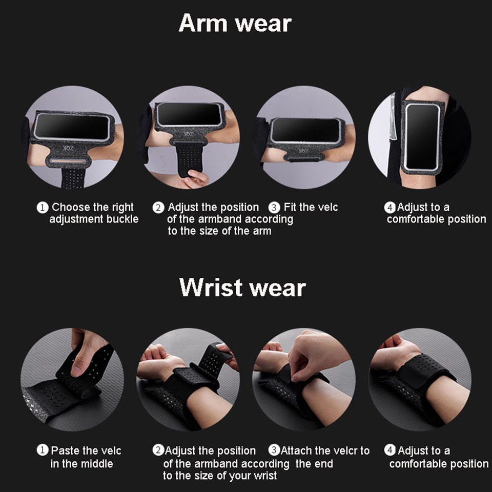 Túi Đựng Điện Thoại Đeo Cánh Tay Chơi Thể Thao Chống Thấm Nước