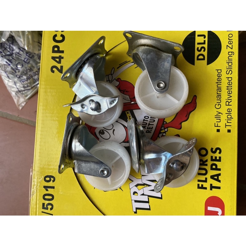 { hàng chuẩn} Bộ  4 bánh xe nhựa chịu lực tốt 5cm