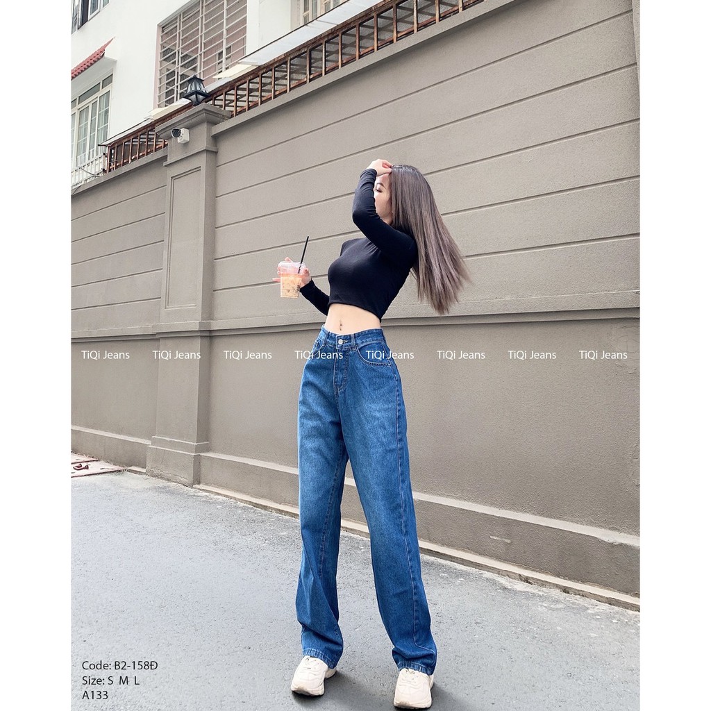 QUẦN JEANS ỐNG RỘNG B142