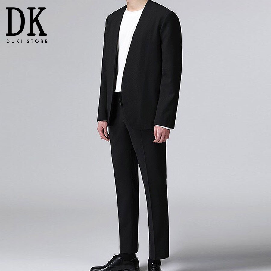Áo khoác blazer nam không cổ ,áo vest nam balzer nam phong cách Hàn Quốc LZB0009 - DUKI STORE | BigBuy360 - bigbuy360.vn