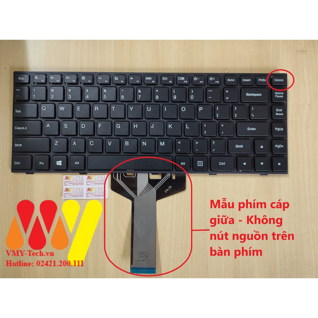 Bàn phím laptop Lenovo Ideapad 100-14LBD, 100-14IBD, 100-14ISK Cáp Giữa - Cáp Góc