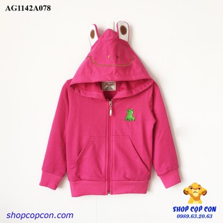 Áo khoác thun hình ếch - nhiều màu cho bé (10-20kg)