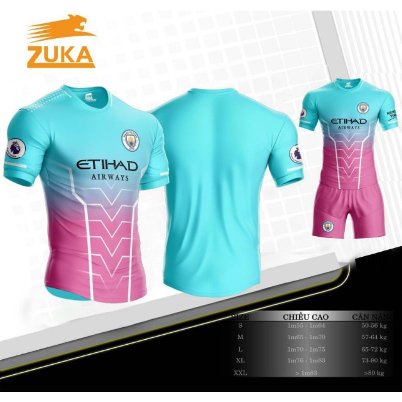 Bộ Áo Bóng Đá Man Cyty  MẪU MỚI 2022 , Áo Đá Banh Hàng ThunThái Đẹp( cam kết y hình )