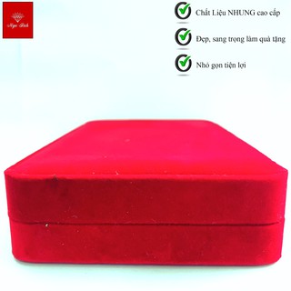 Hộp đựng trang sức, hộp đựng nữ trang nhung đa năng sang trọng - m02