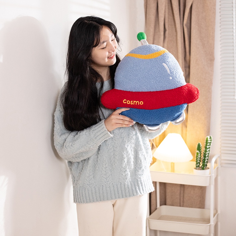 Gối Nhồi Bông Hình Tên Lửa Phi Hành Gia 60CM Dành Cho Trẻ