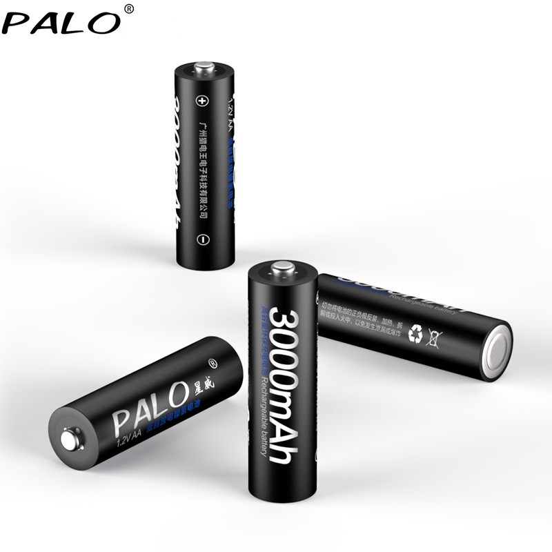 Bộ sạc pin AA thông minh và vỉ 4 viên pin AA 3000mAh - PALO (có lựa chọn mua lẻ)