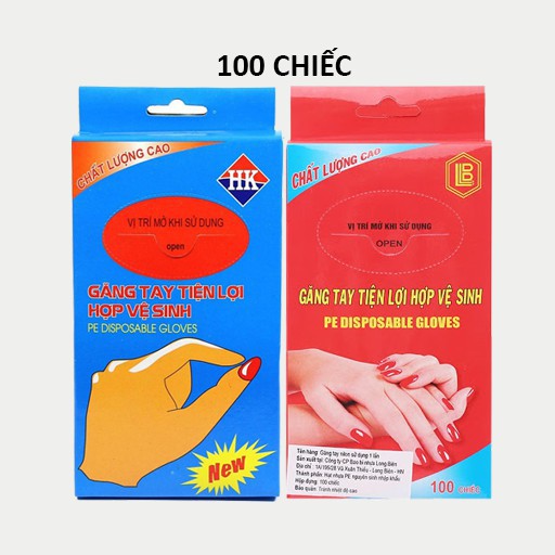 Hộp 100 găng tay nilon FREE SHIP