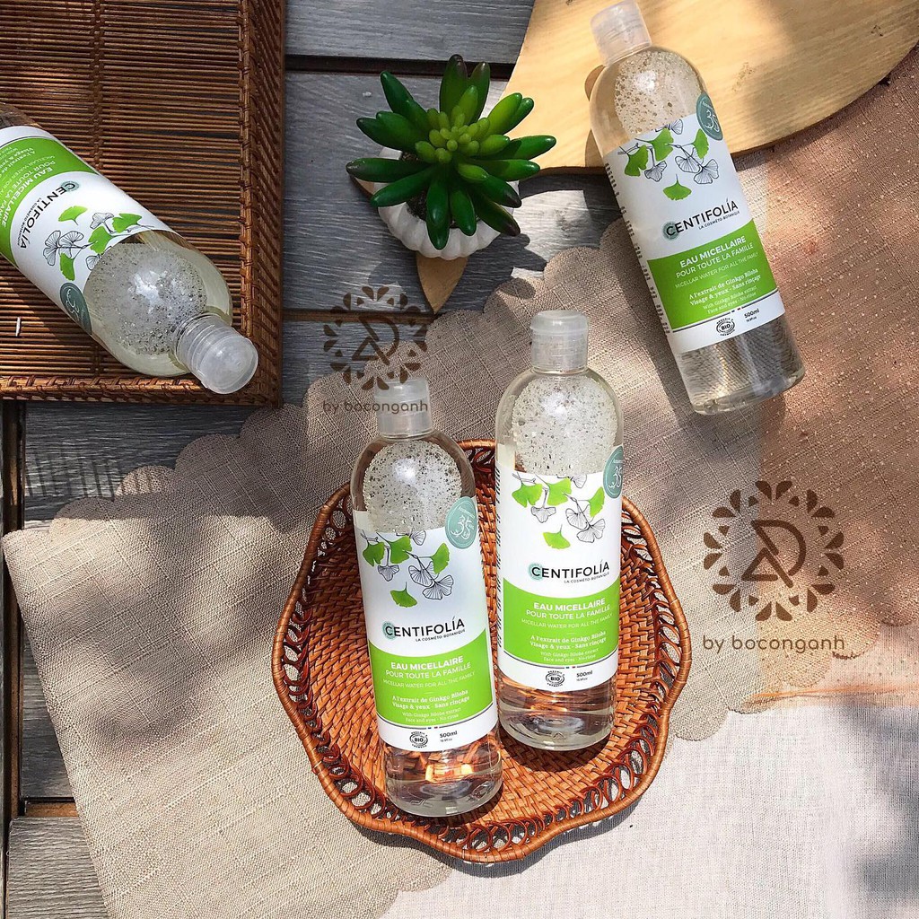 NƯỚC TẨY TRANG RAU MÁ KHÔNG CỒN CENTIFOLIA PHÁP 500ML (SẴN)