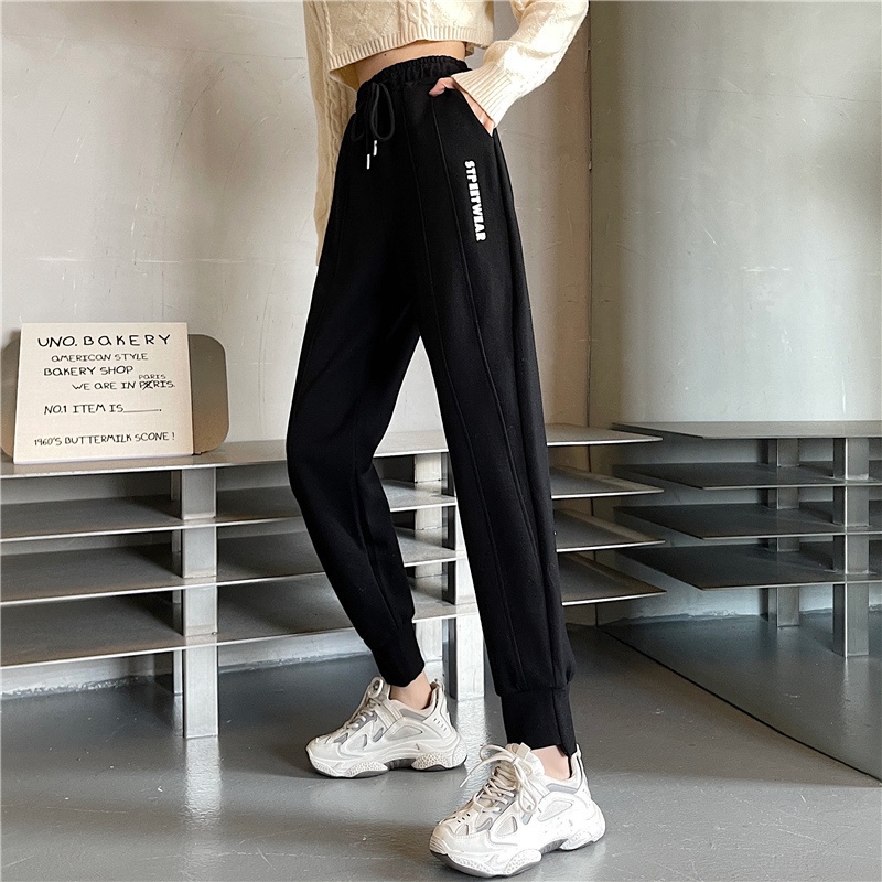 SUXI Quần ống rộng thiết kế mới thời trang mùa thu theo phong cách Hàn Quốc sành điệu dành cho nữ